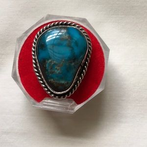 Turquoise and Silver Women's Ring